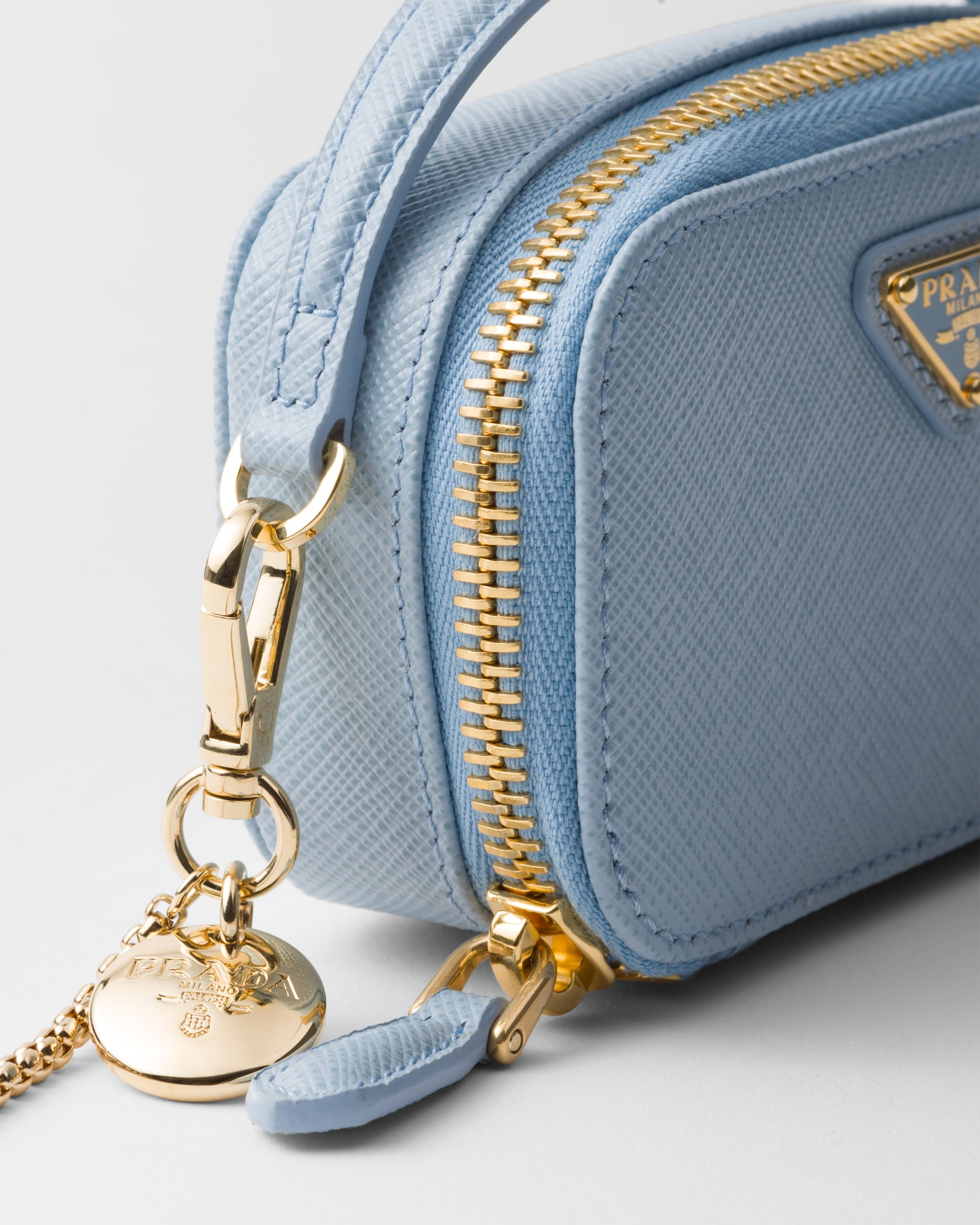 Saffiano leather mini-pouch - 5