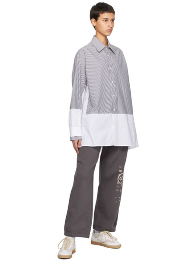 MM6 Maison Margiela Gray Printed Lounge Pants outlook