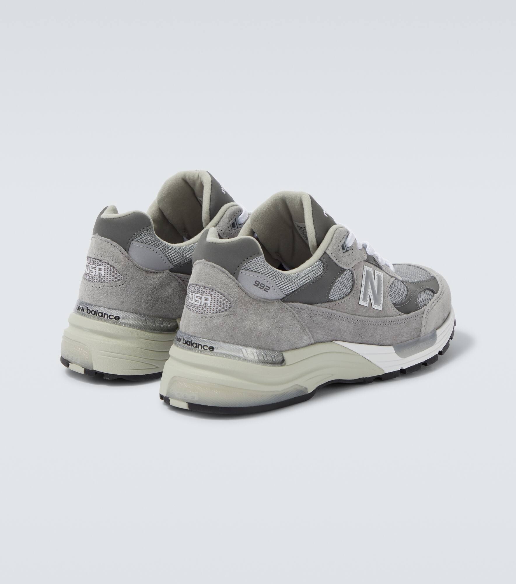 992 suede-trimmed sneakers - 6