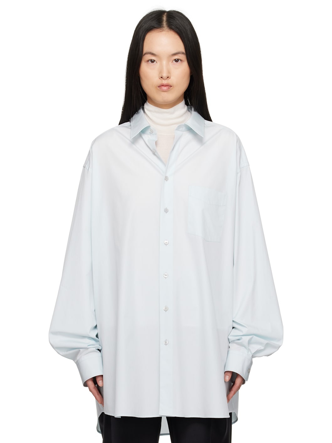 Blue Oversized Shirt - 1