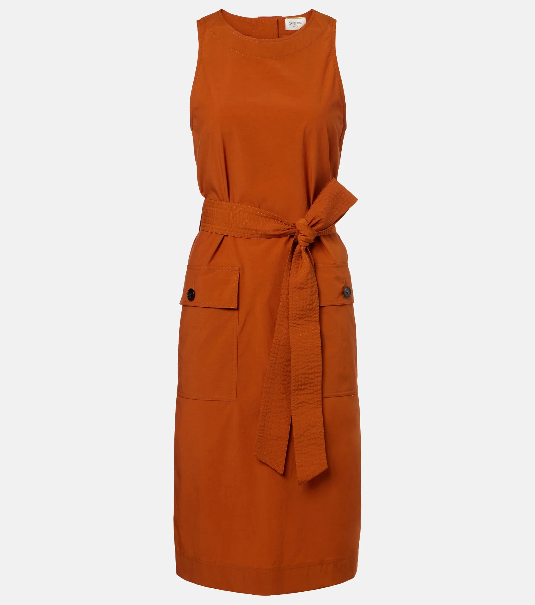 Belted midi dress - 1