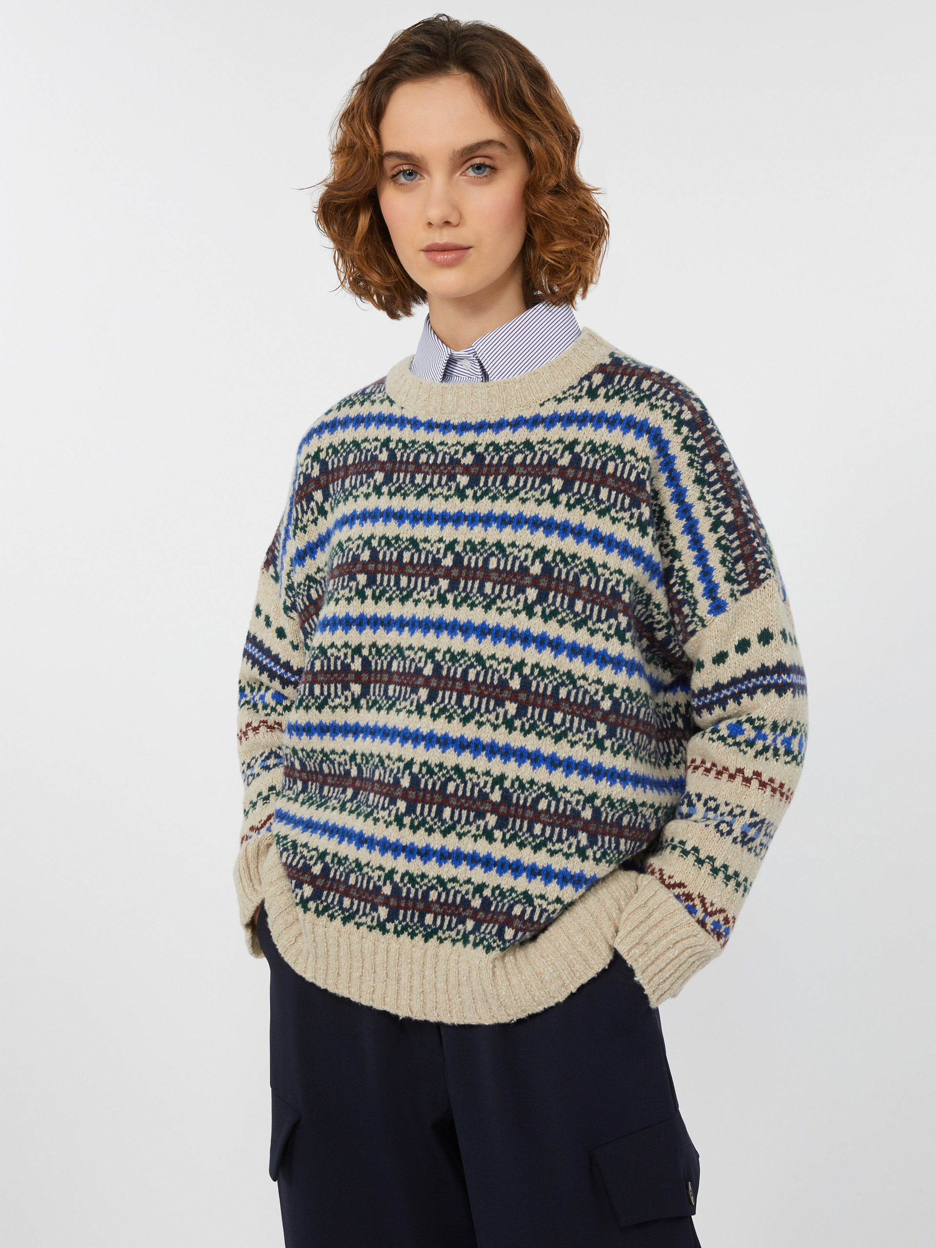 RIVETTO Wool tweed jumper - 5