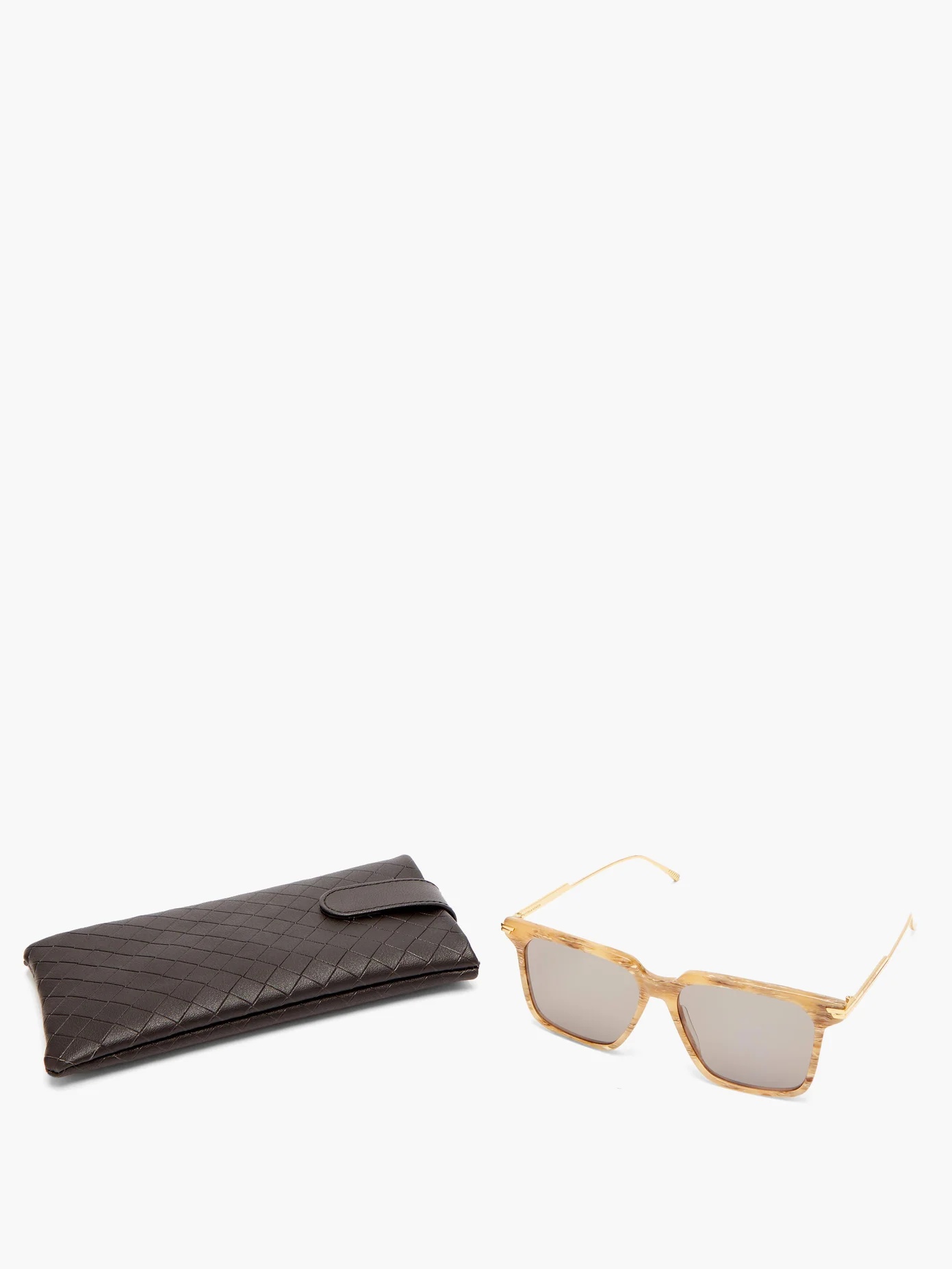 D-frame acetate and metal sunglasses - 5