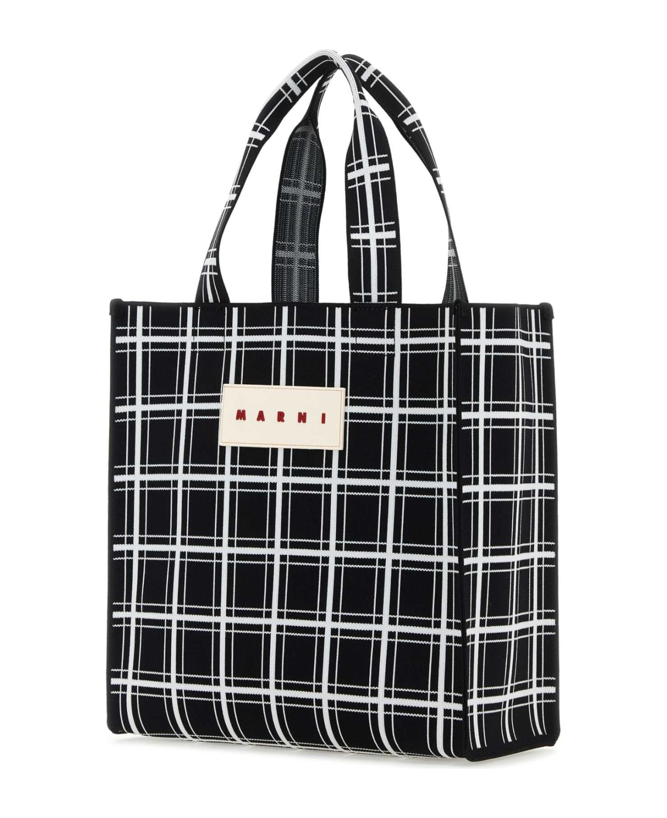 Embroidered Jacquard Shopping Bag - 2