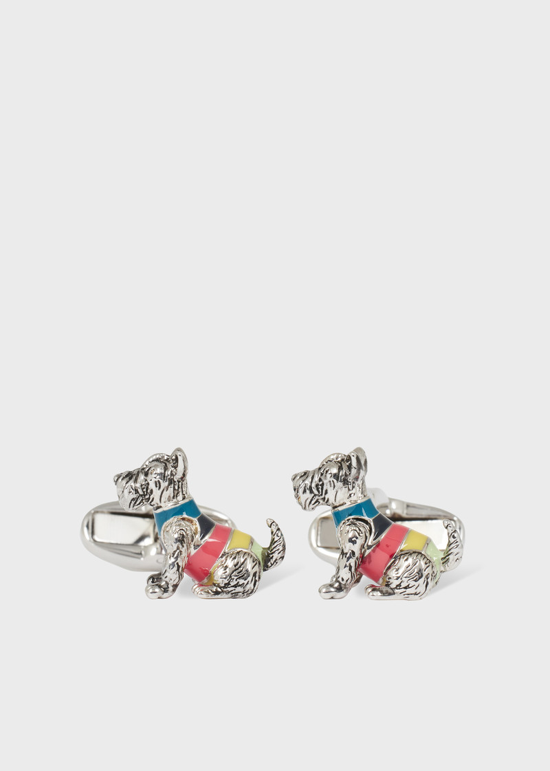 'Artist Stripe Dog' Cufflinks 1