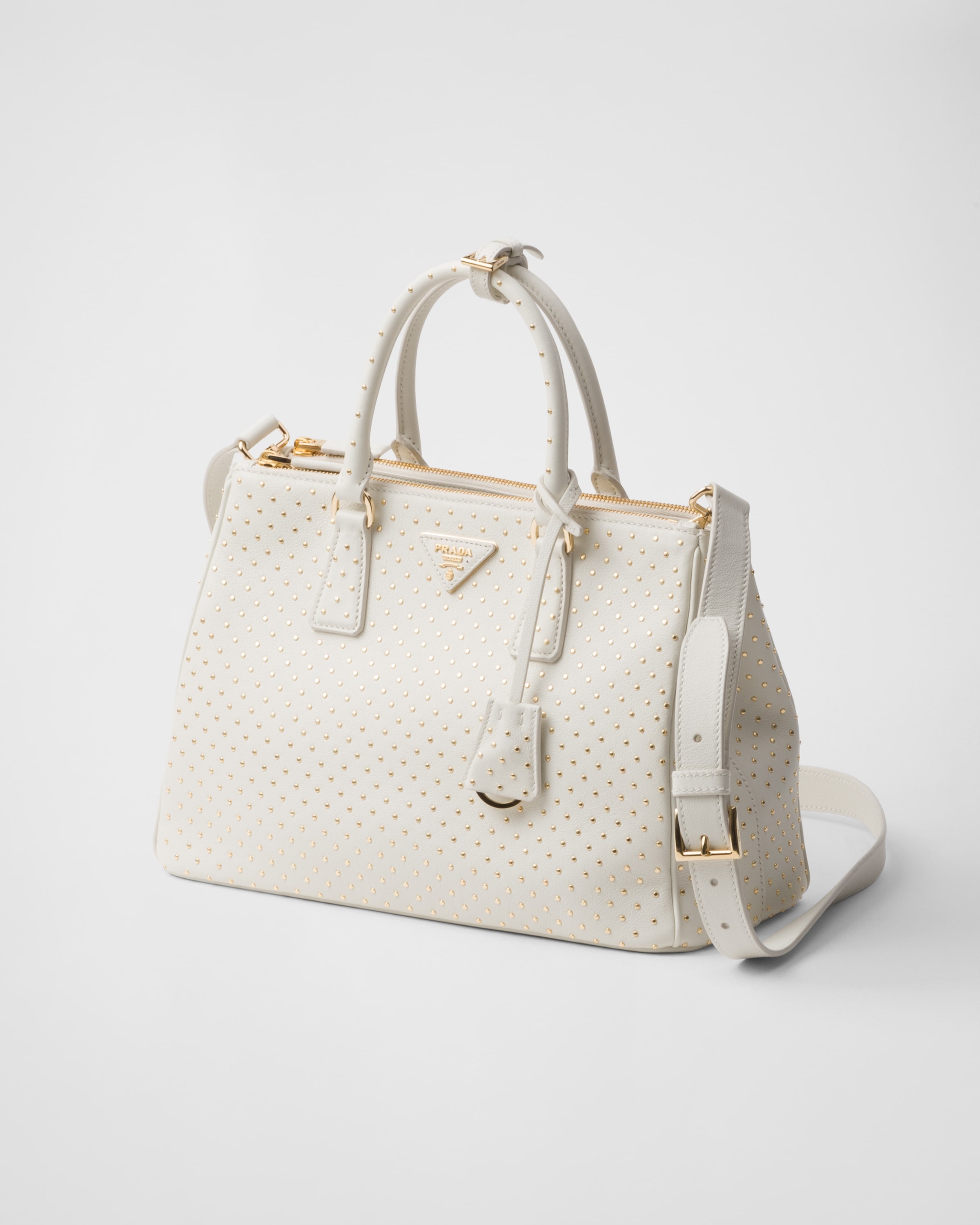 Large Prada Galleria studded leather bag - 3
