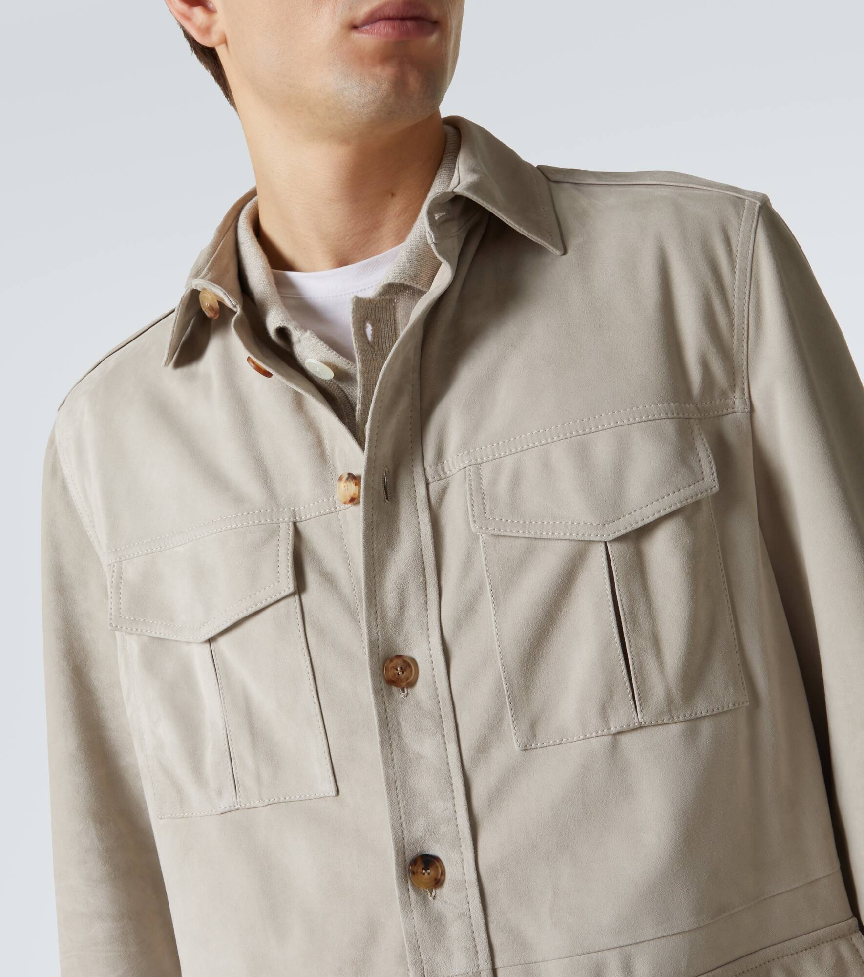 Suede overshirt - 6