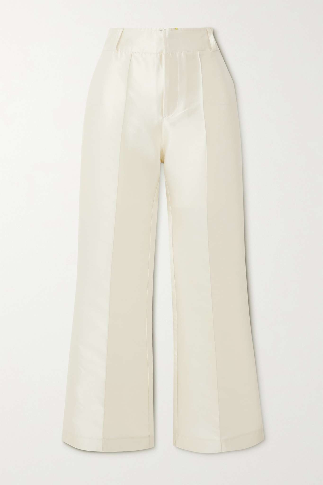 Yoshitomo pleated faille wide-leg pants - 5