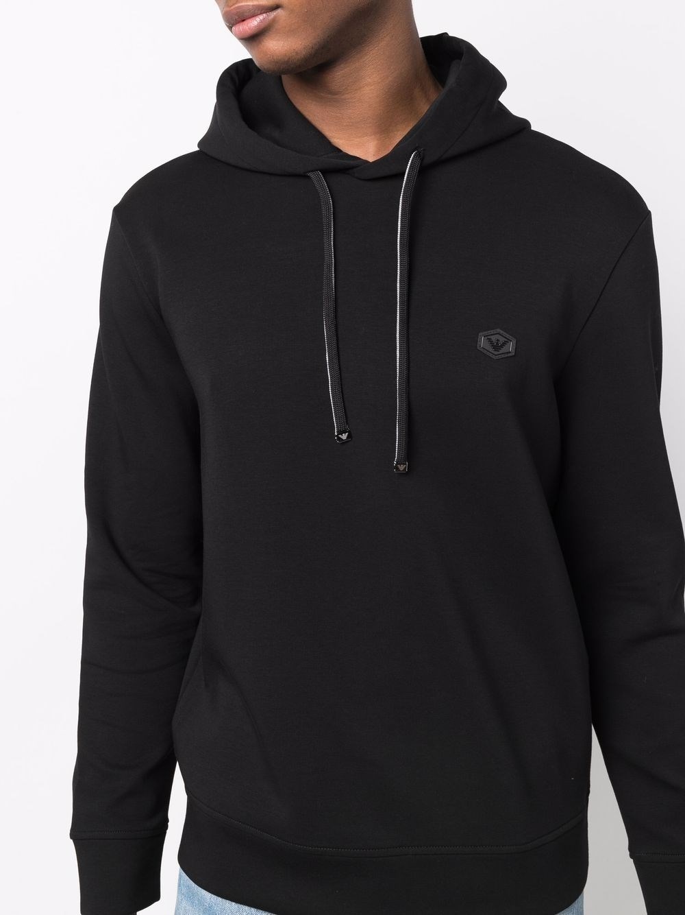 Logo cotton hoodie - 4