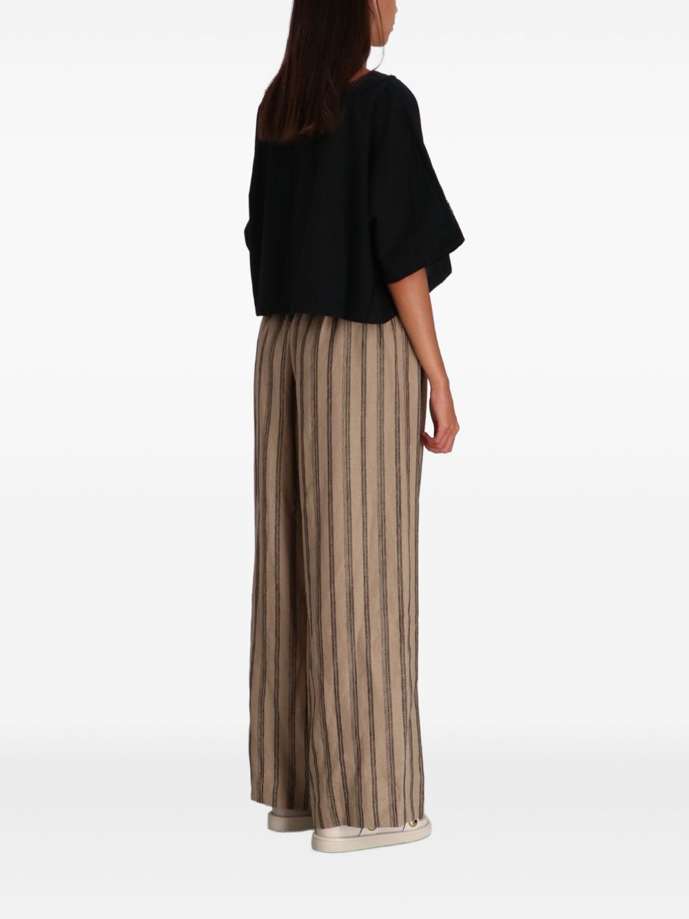 Bonfire striped linen trousers - 4