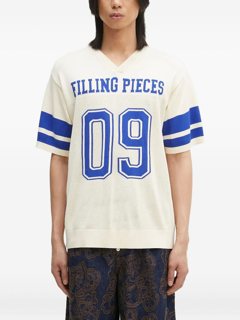 v-neck logo-print T-shirt 1