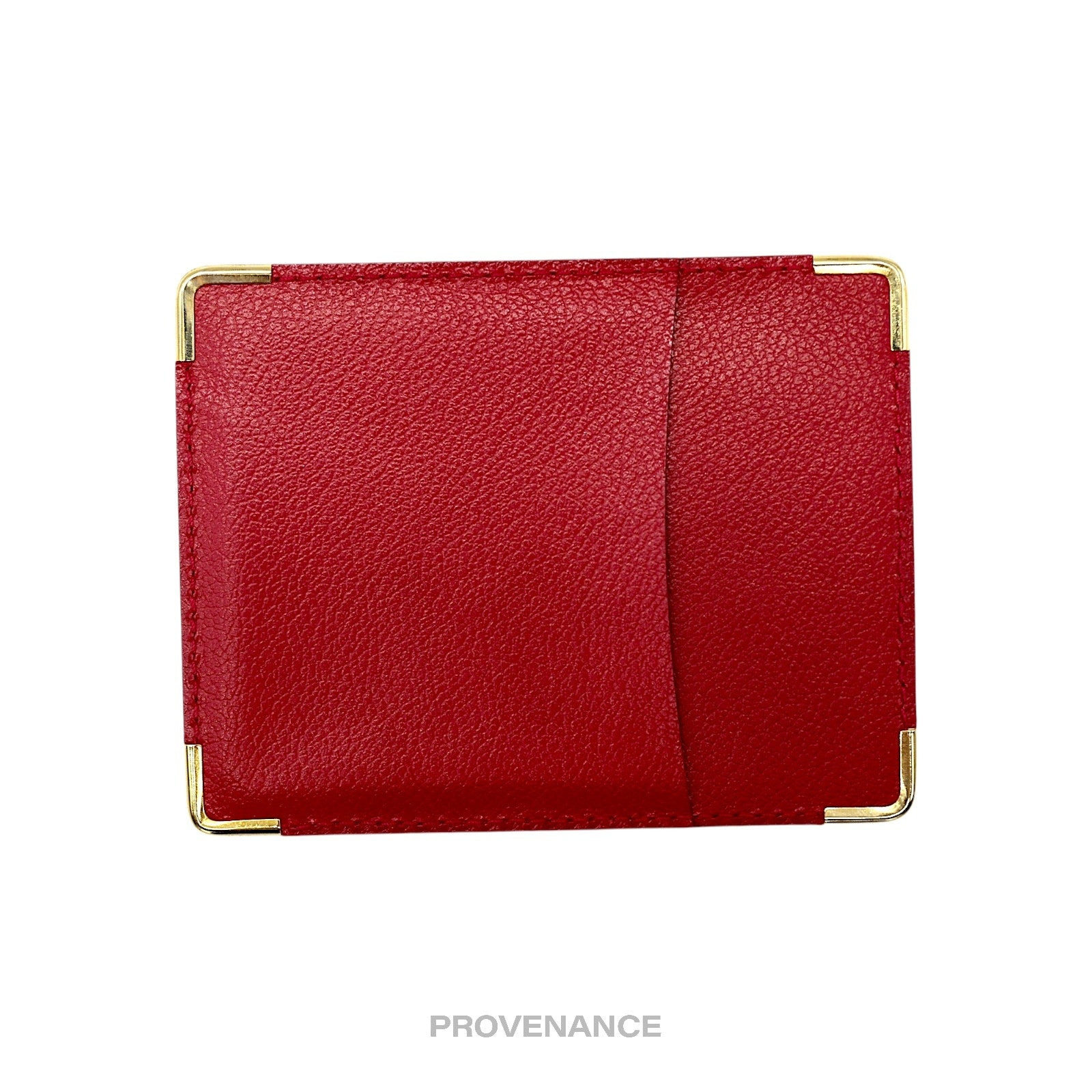 Rolex Card Holder Wallet - Red Leather - 2