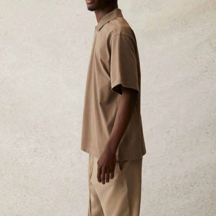 Fear of God Essentials SS21 Polo Shirt 'Taupe' FOG-SS21-550 - 6