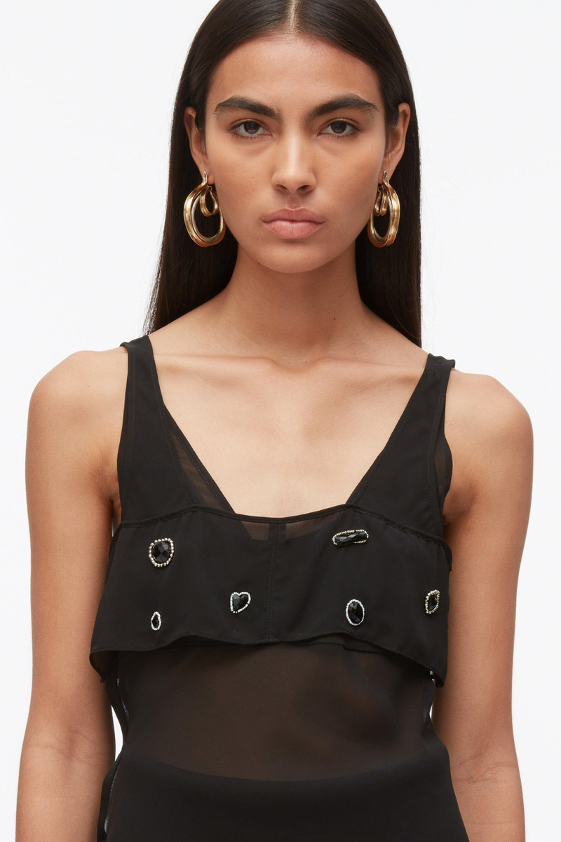 Halo Embroidered Chiffon Cami 5
