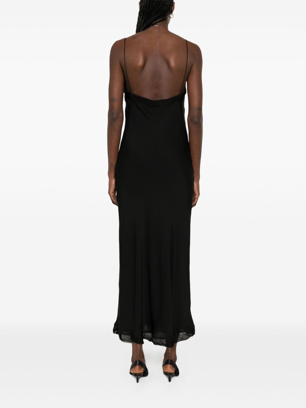 satin slip maxi dress - 4