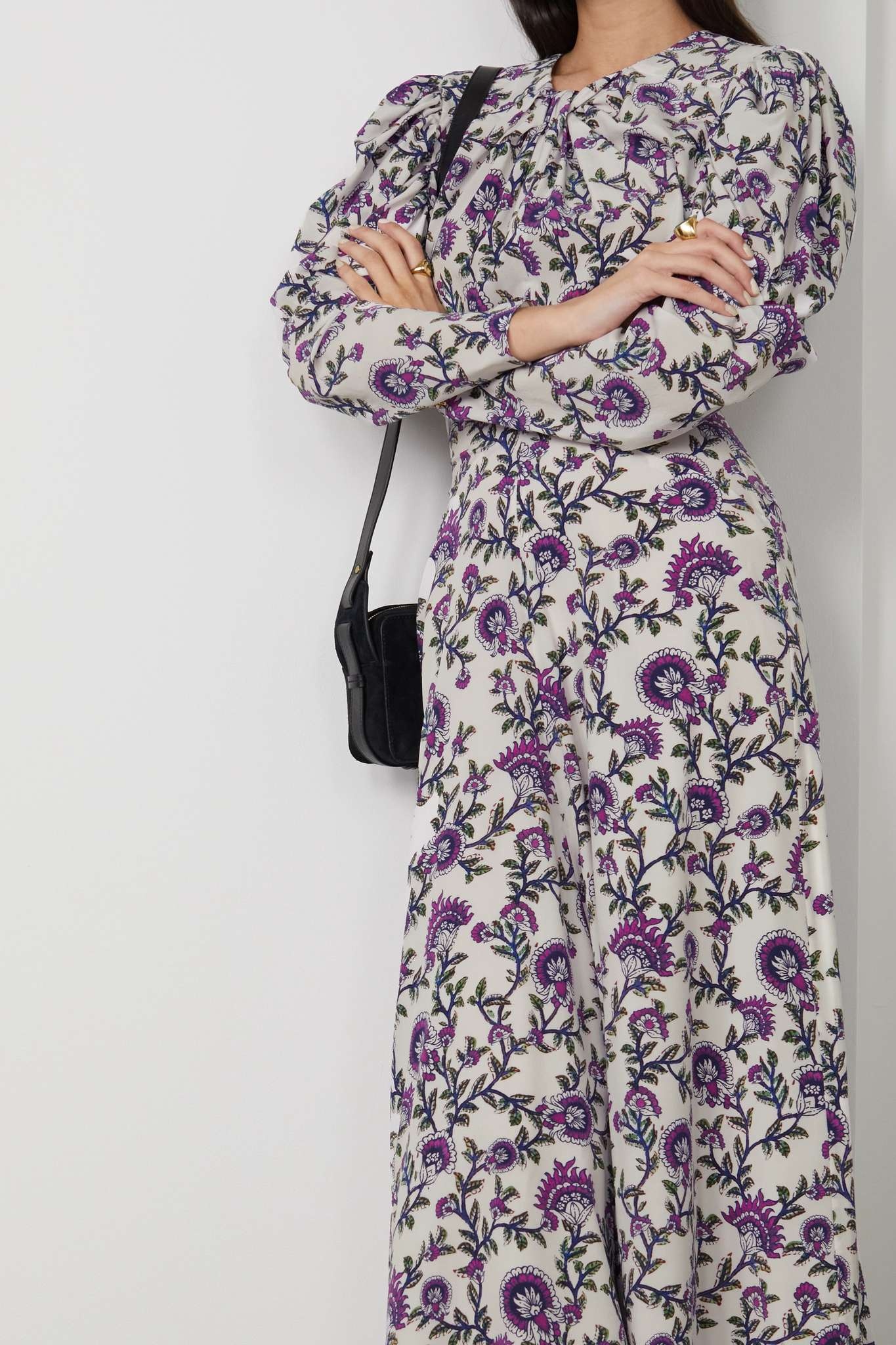 Baga floral-print silk-blend midi dress - 3