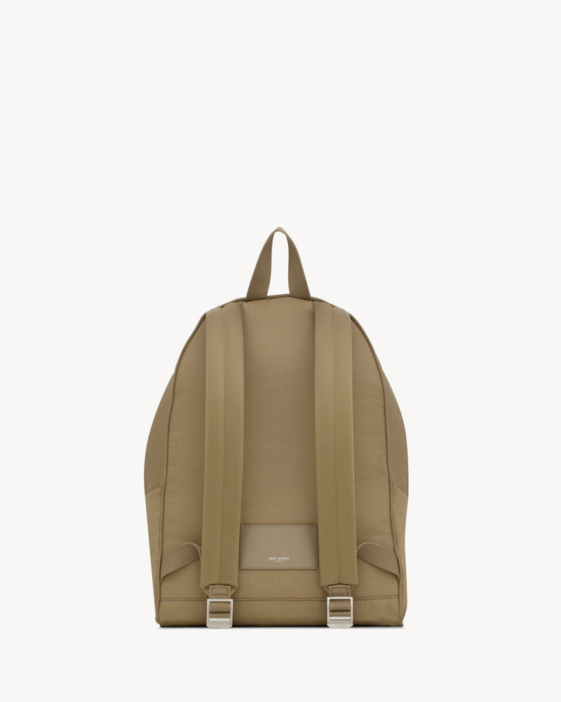 SAINT LAURENT CITY BACKPACK IN NYLON RIPSTOP AND LEATHER outlook