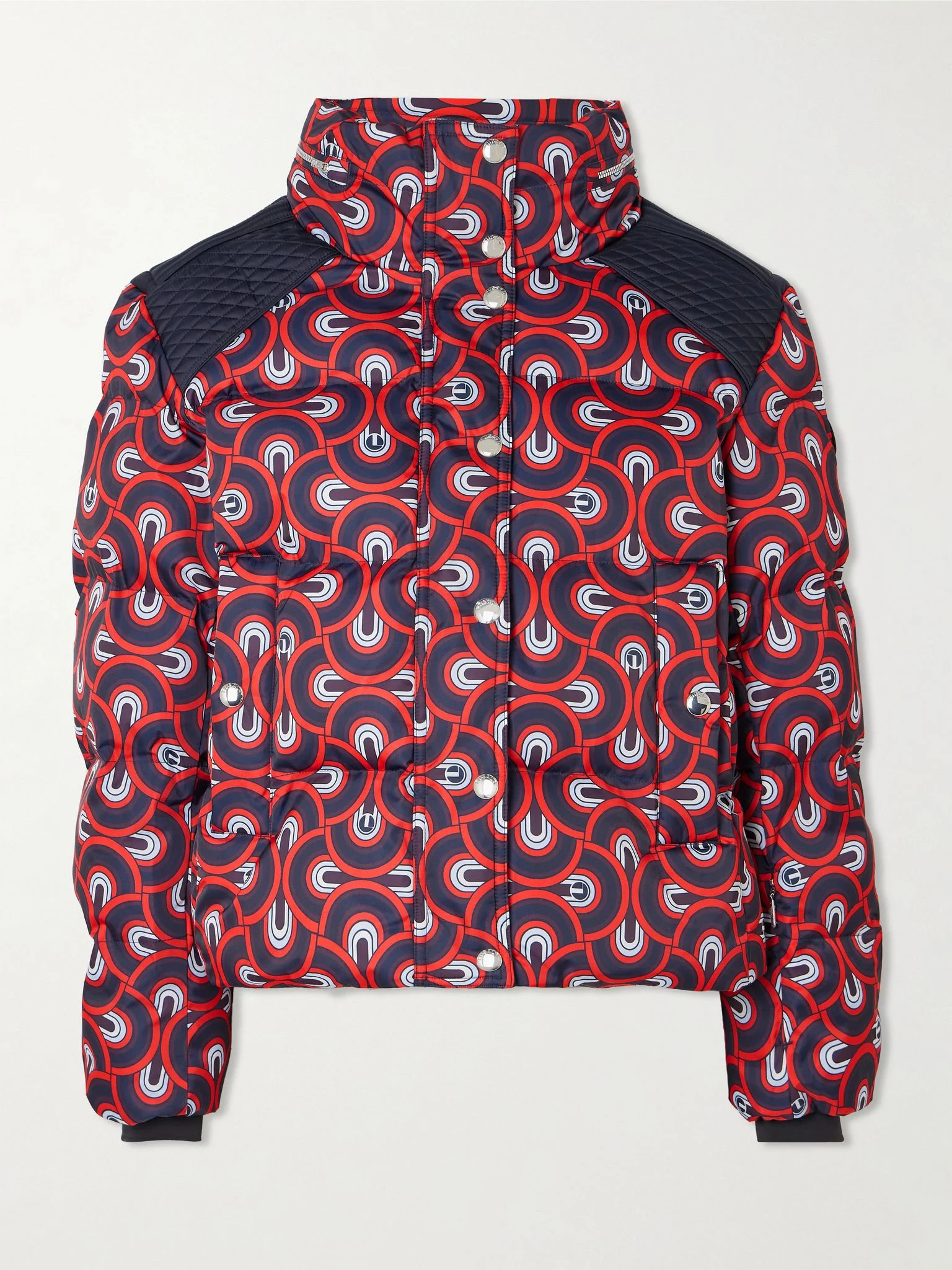 Tatum Pilule printed quilted ski jacket Crimson - 1