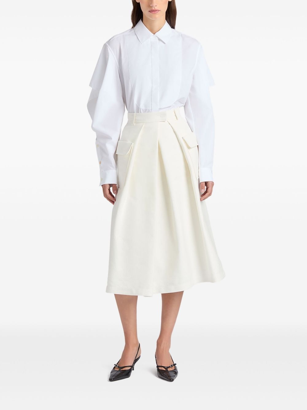 ruffle-detailing shirt - 2