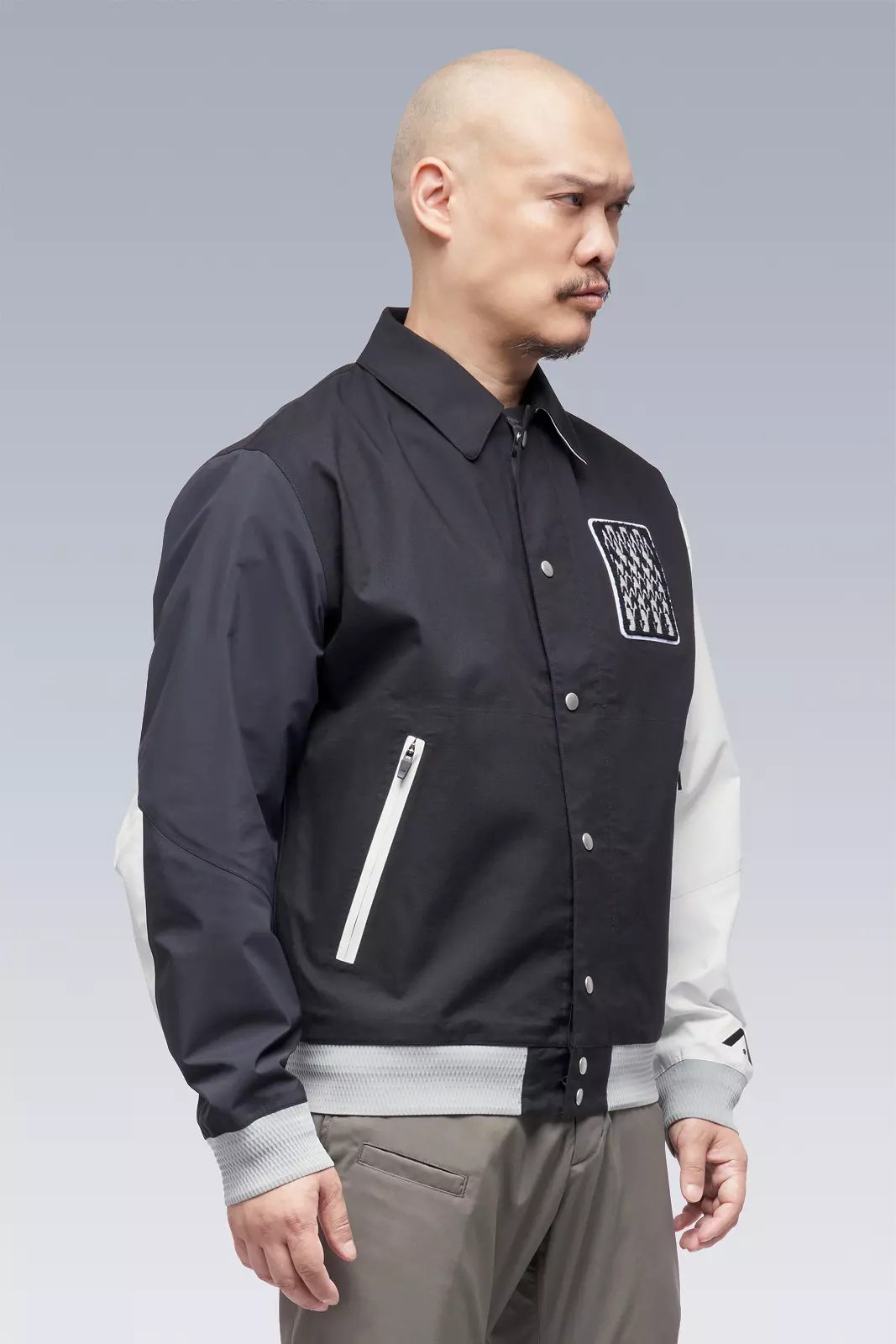 J94-VT 3L Varsity Jacket Black/Multi - 2