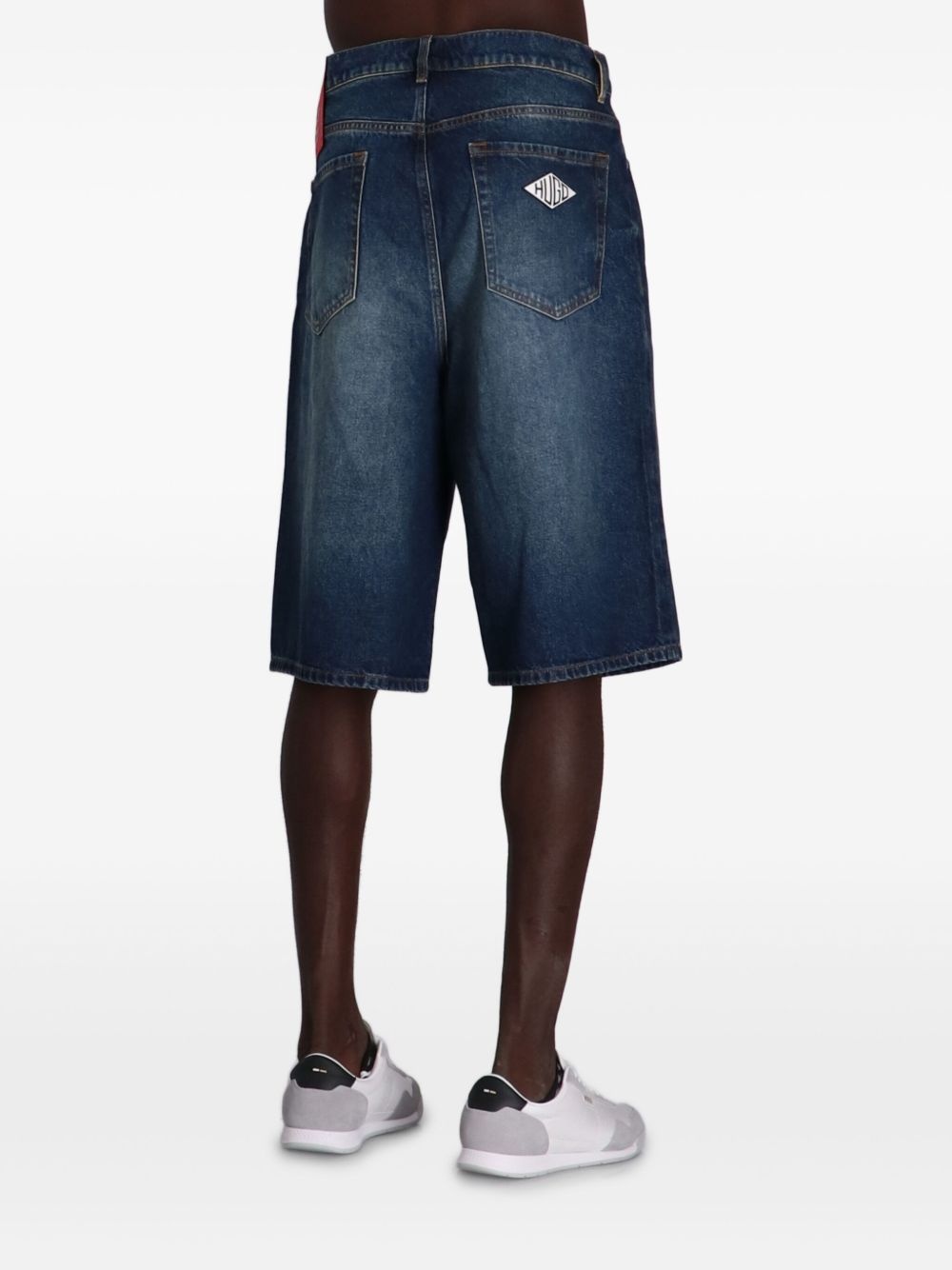 denim bermuda shorts - 4