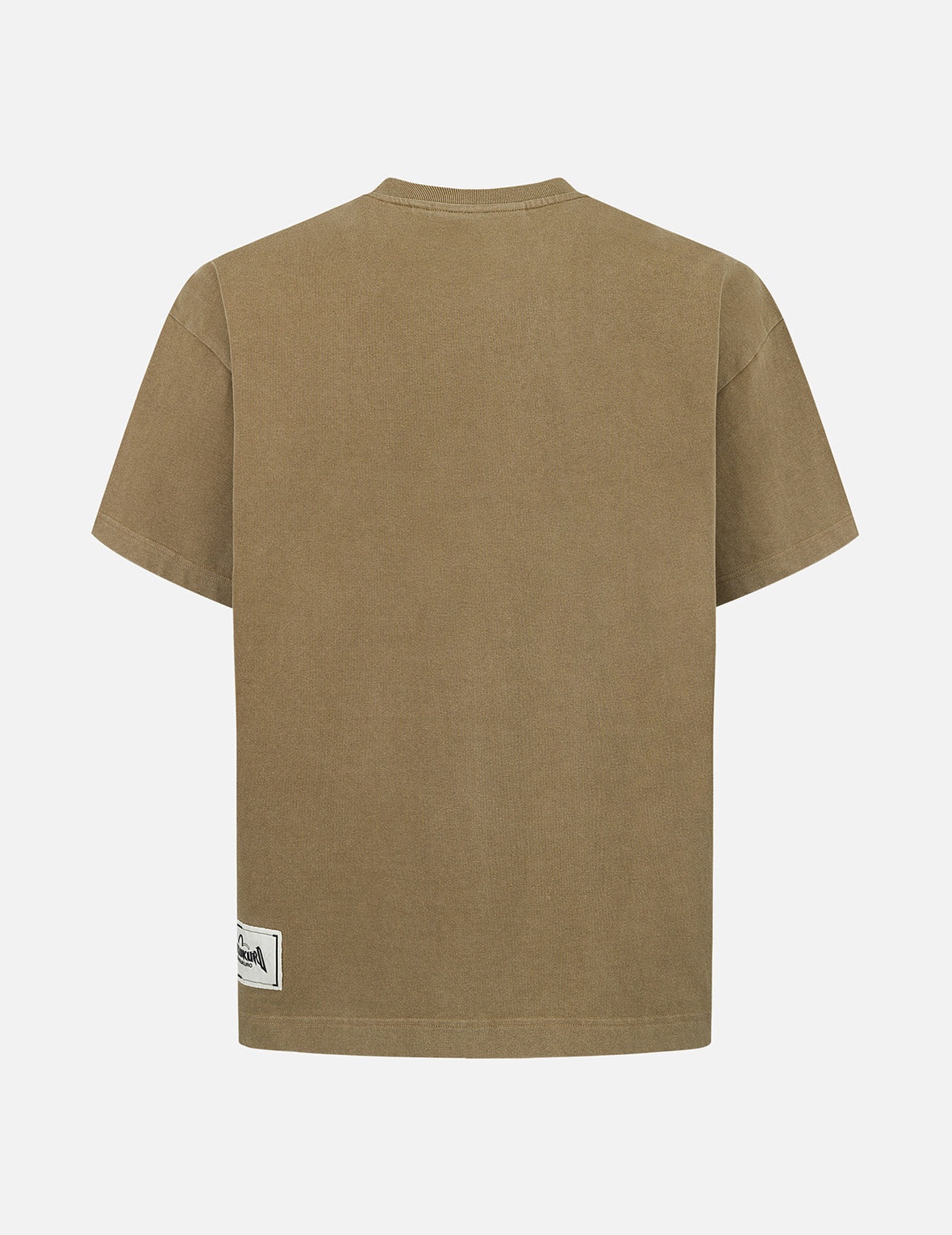 Seagull and Logo Embroidery Oversized Garment Dye T-Shirt - 2