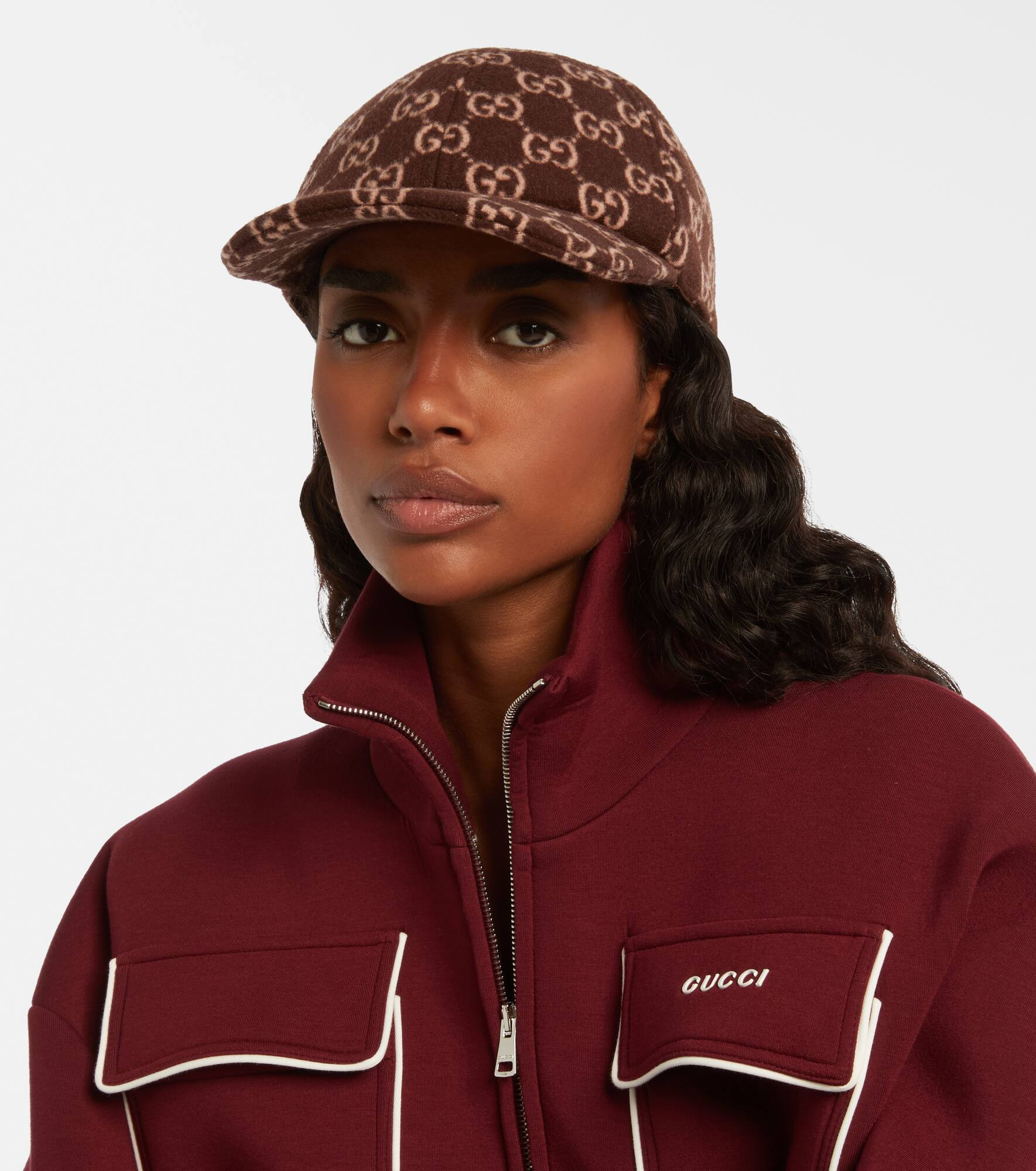 GG Canvas wool baseball cap - 2