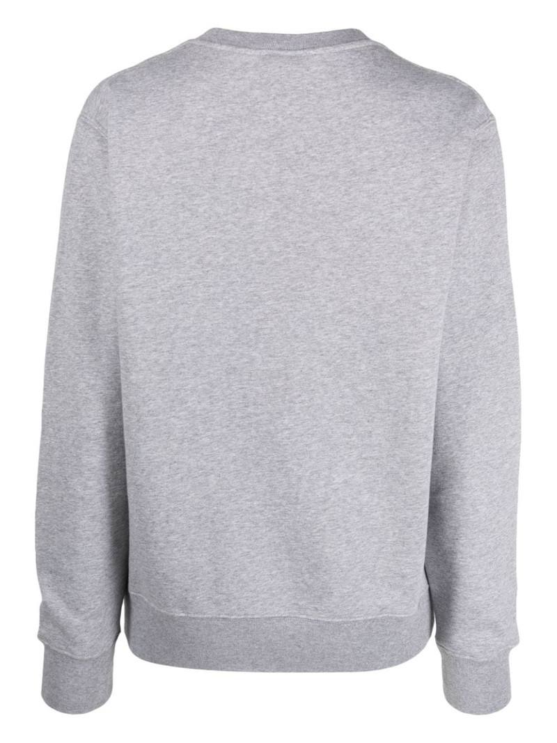 AUTRY embroidered-logo cotton sweatshirt outlook