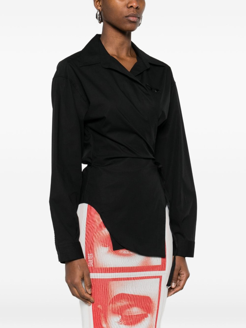 C-Delphos-S1 tie-detail collared shirt 3