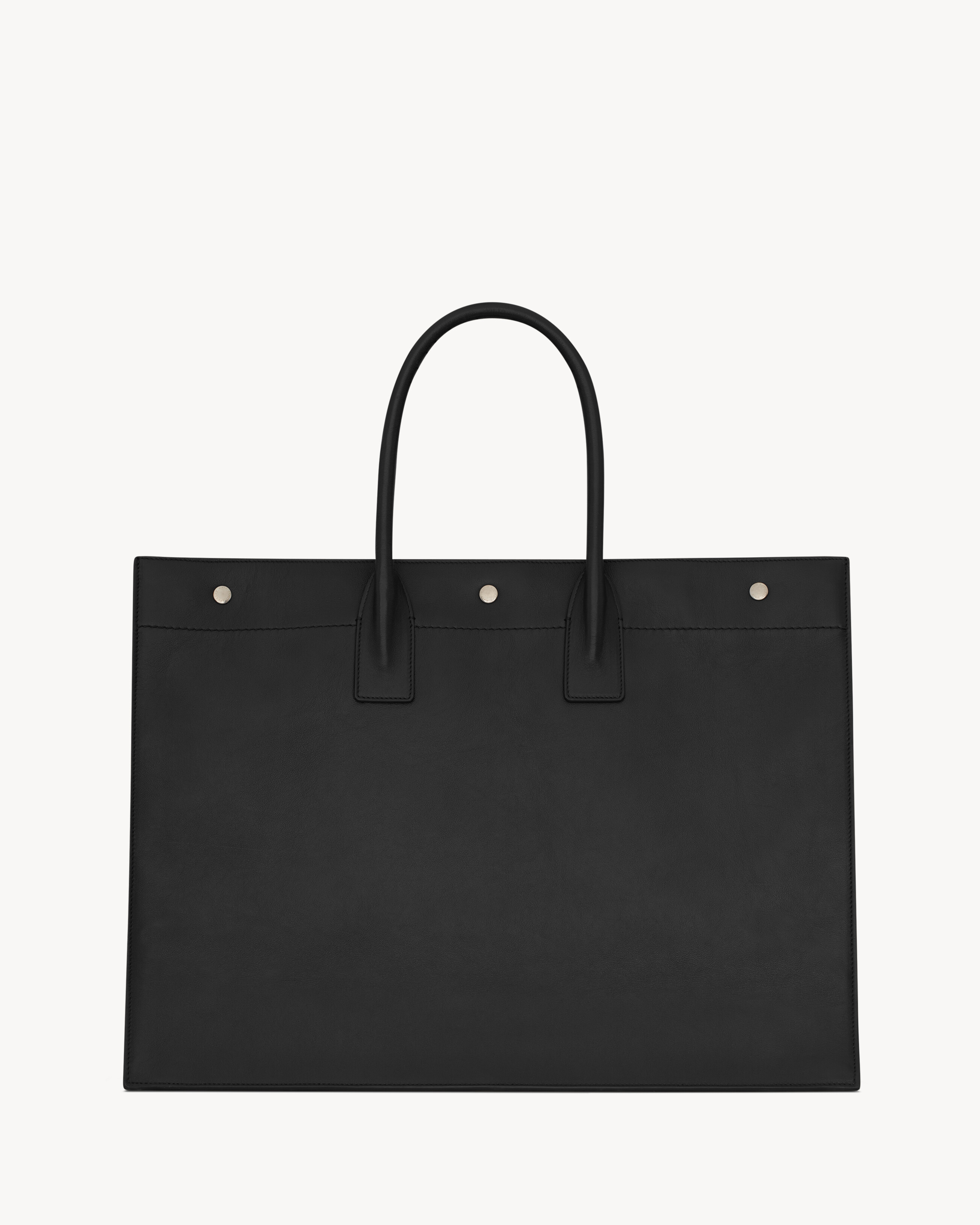 RIVE GAUCHE LARGE TOTE BAG IN SMOOTH LEATHER - 3