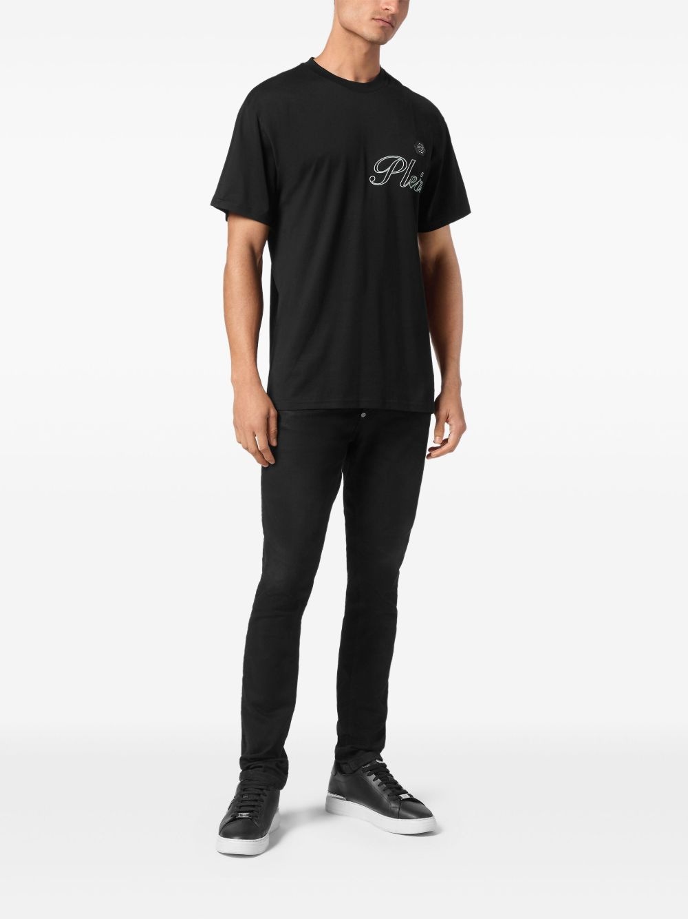 logo-print cotton T-shirt - 2