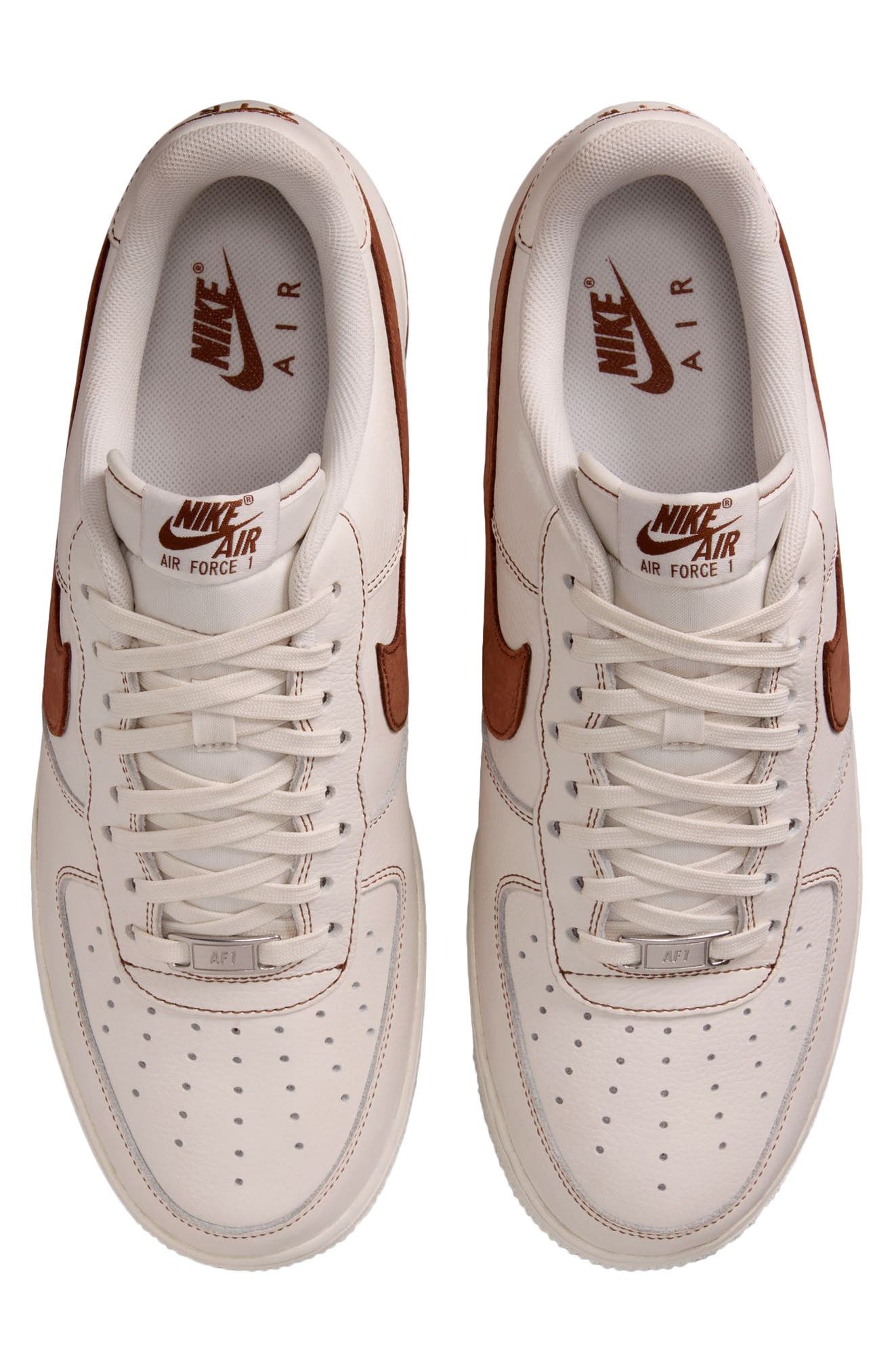 Nike Air Force 1 '07 LV8 Sneaker in Ivory/Saddle Brown at Nordstrom - 3
