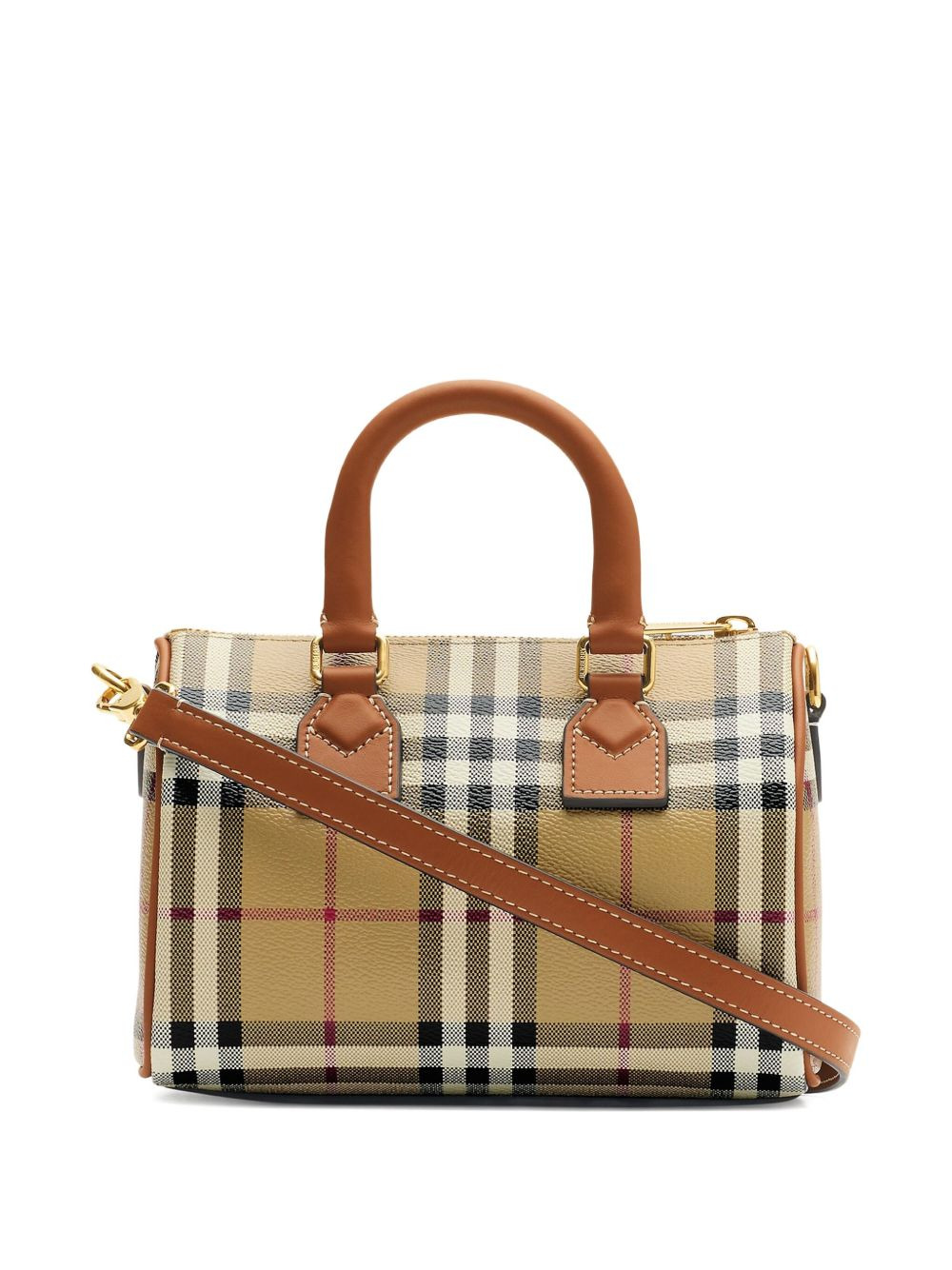 checked tote bag - 2