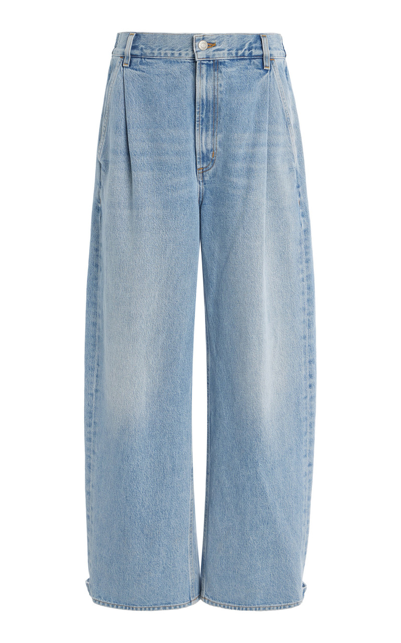 Darsha Rigid Low-Rise Wide-Leg 청바지 씻기 1