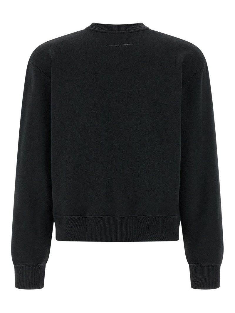 MM6 Maison Margiela brushed-tape detail sweatshirt outlook