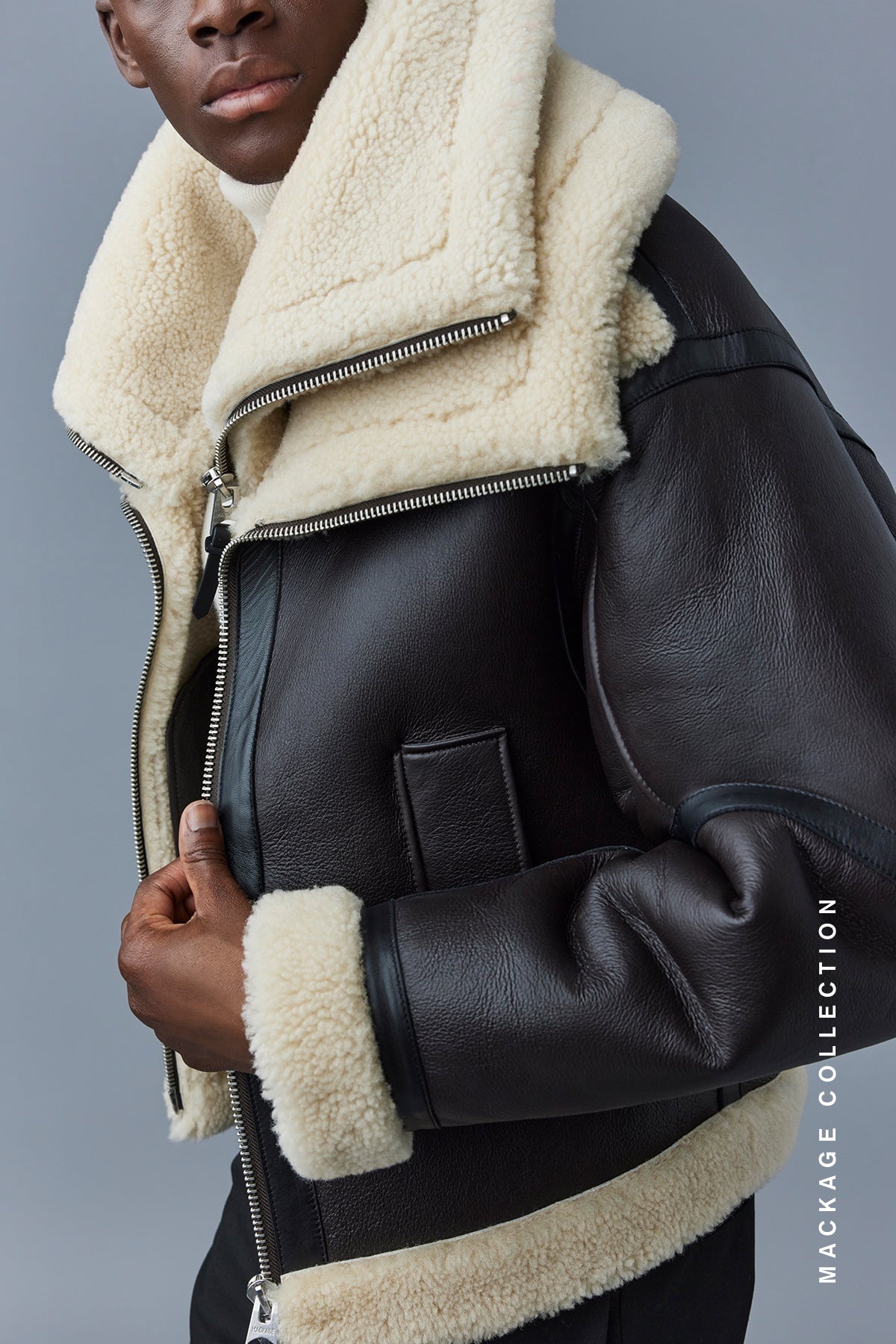 LOTTE Sheepskin jacket with double collar - 2