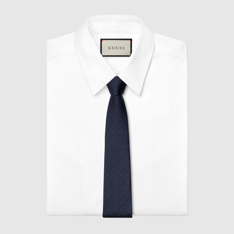 GUCCI Gucci silk jacquard tie outlook