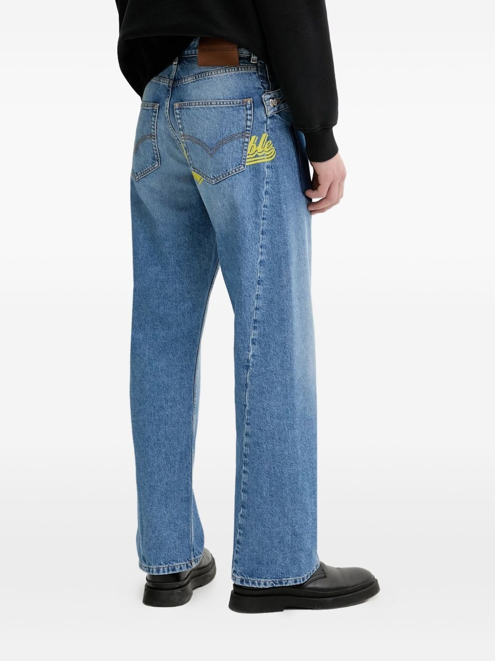 twisted-seams logo-print jeans - 3