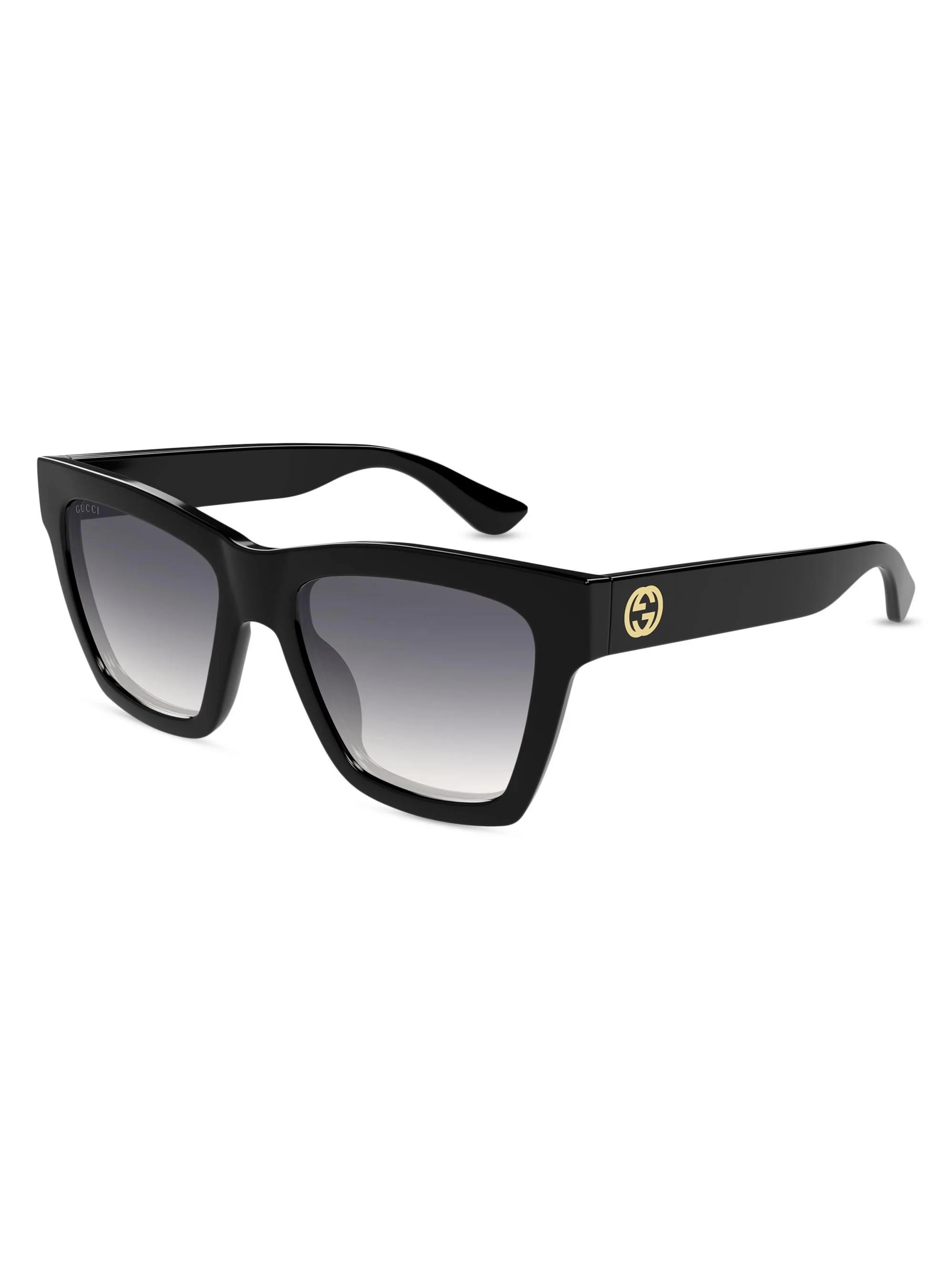 Women's Minimal 54MM Cat-Eye Sunglasses - Gradient Grey Black - 1