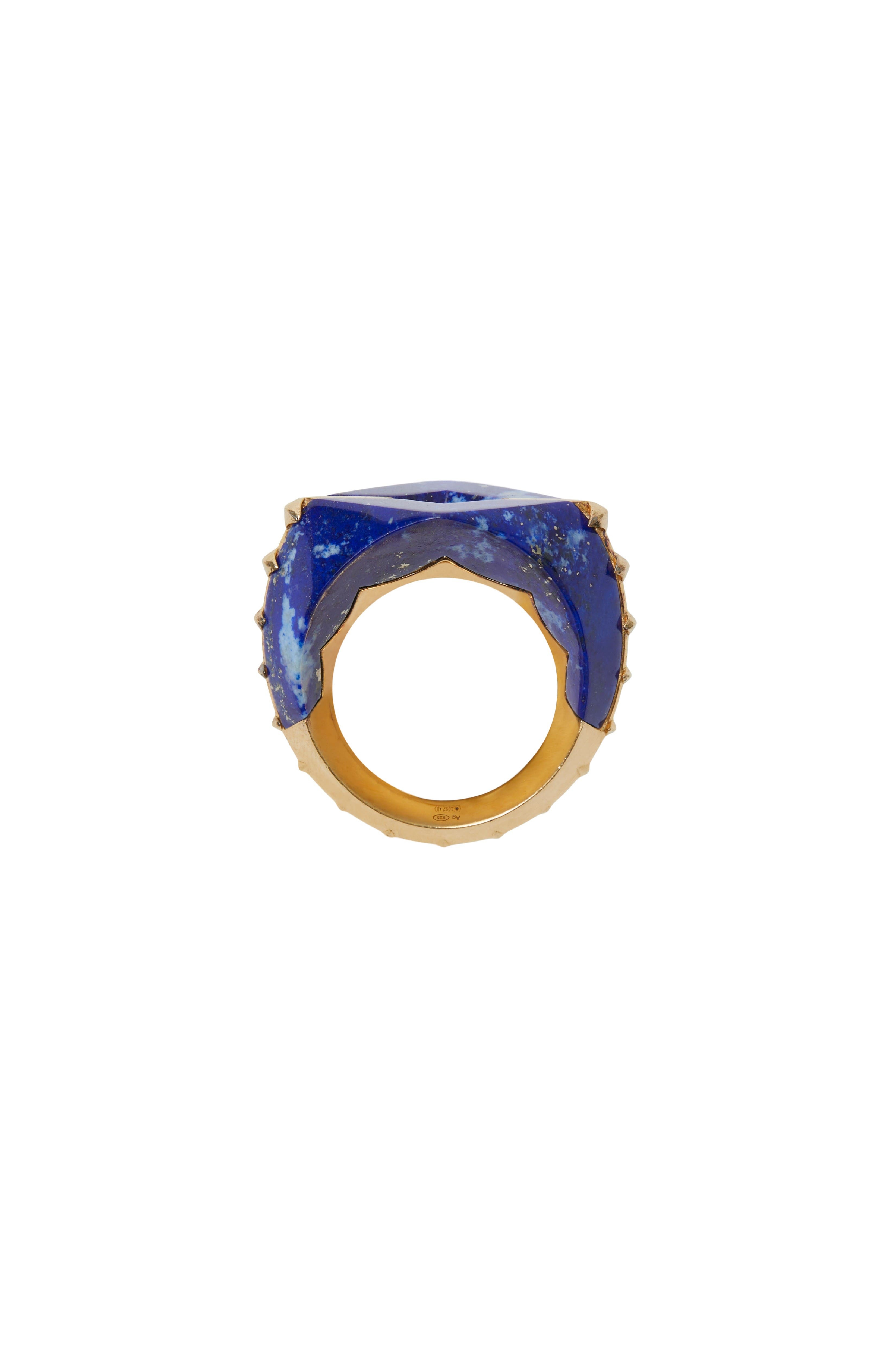 burberry Lapis Hollow Ring in Gold at Nordstrom - 2