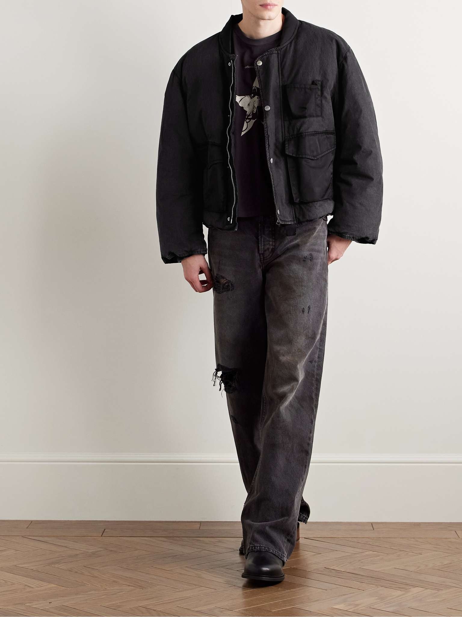 Next Exit Shell-Trimmed Cotton and Nylon-Blend Down Bomber Jacket - 2