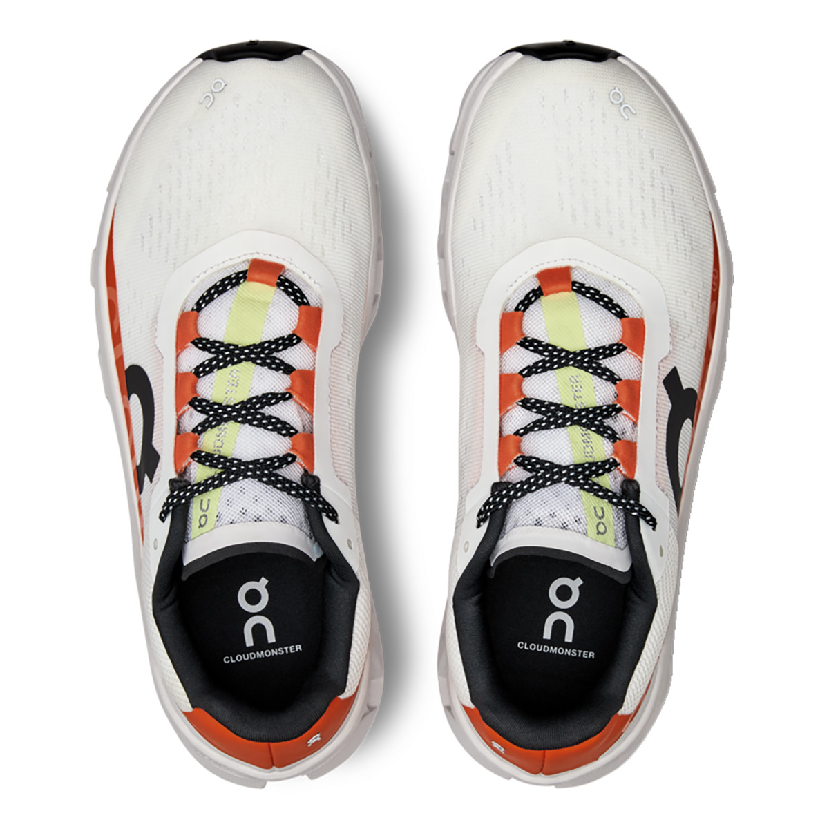 ON Cloudmonster - Undyed - White - Flame - 3