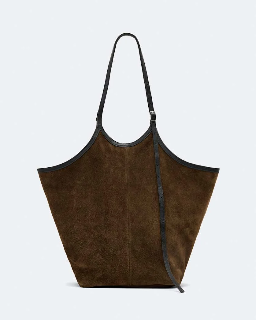 SILOH SUEDE MAGAZINE TOTE BAG - 1