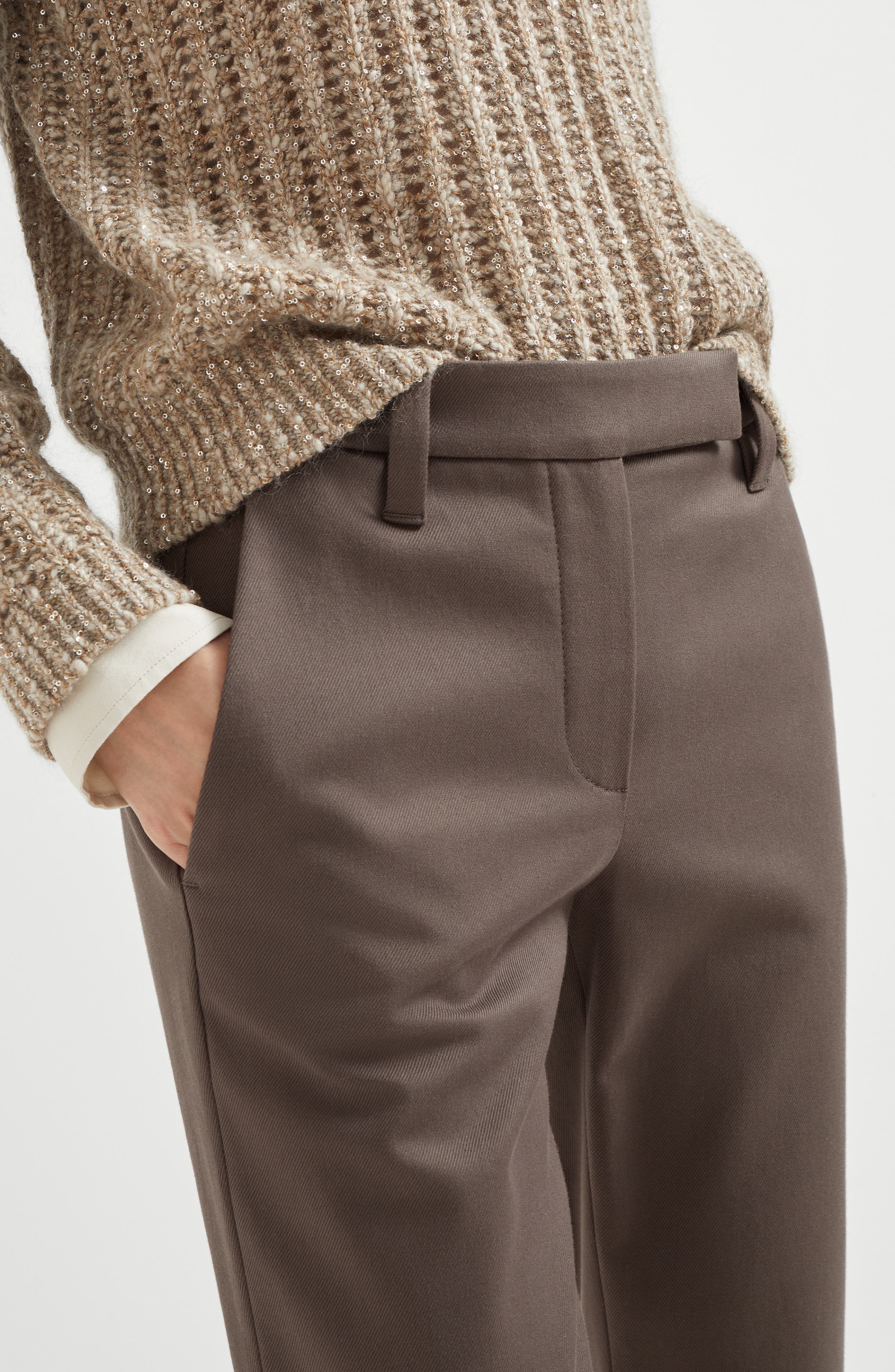 Brunello Cucinelli Slim trousers in Cocoa at Nordstrom - 4