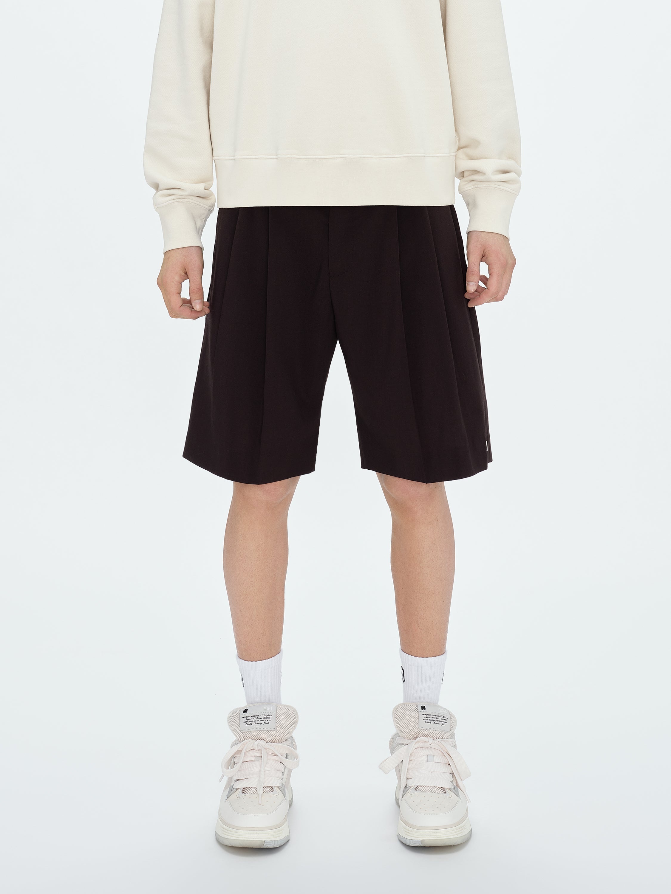 DOUBLE PLEAT SHORTS - 3