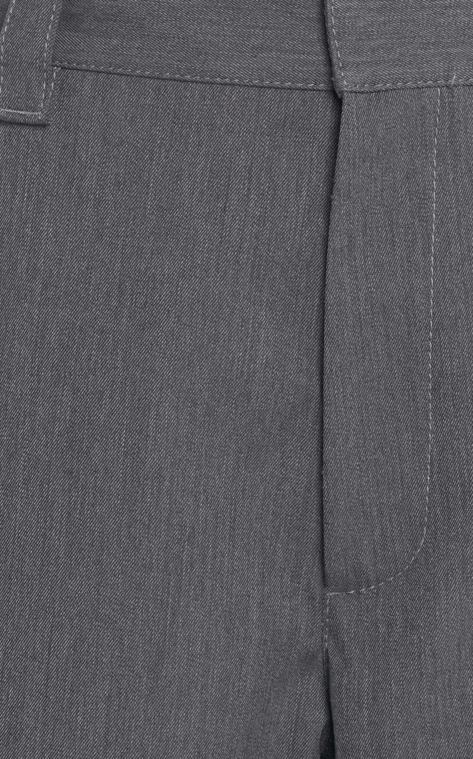 Wool-Cotton Tapered Trousers grey - 5