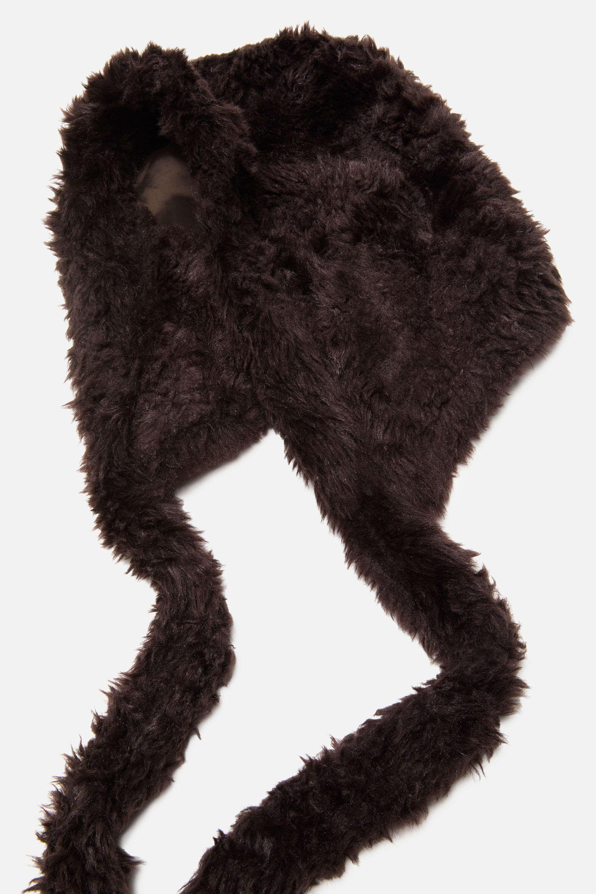 Hat with ear flaps - Brown - 3