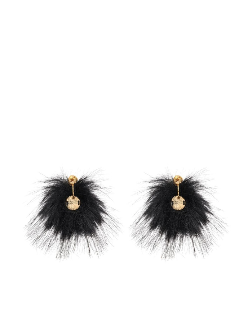 Simone Rocha crystal pompom earrings outlook