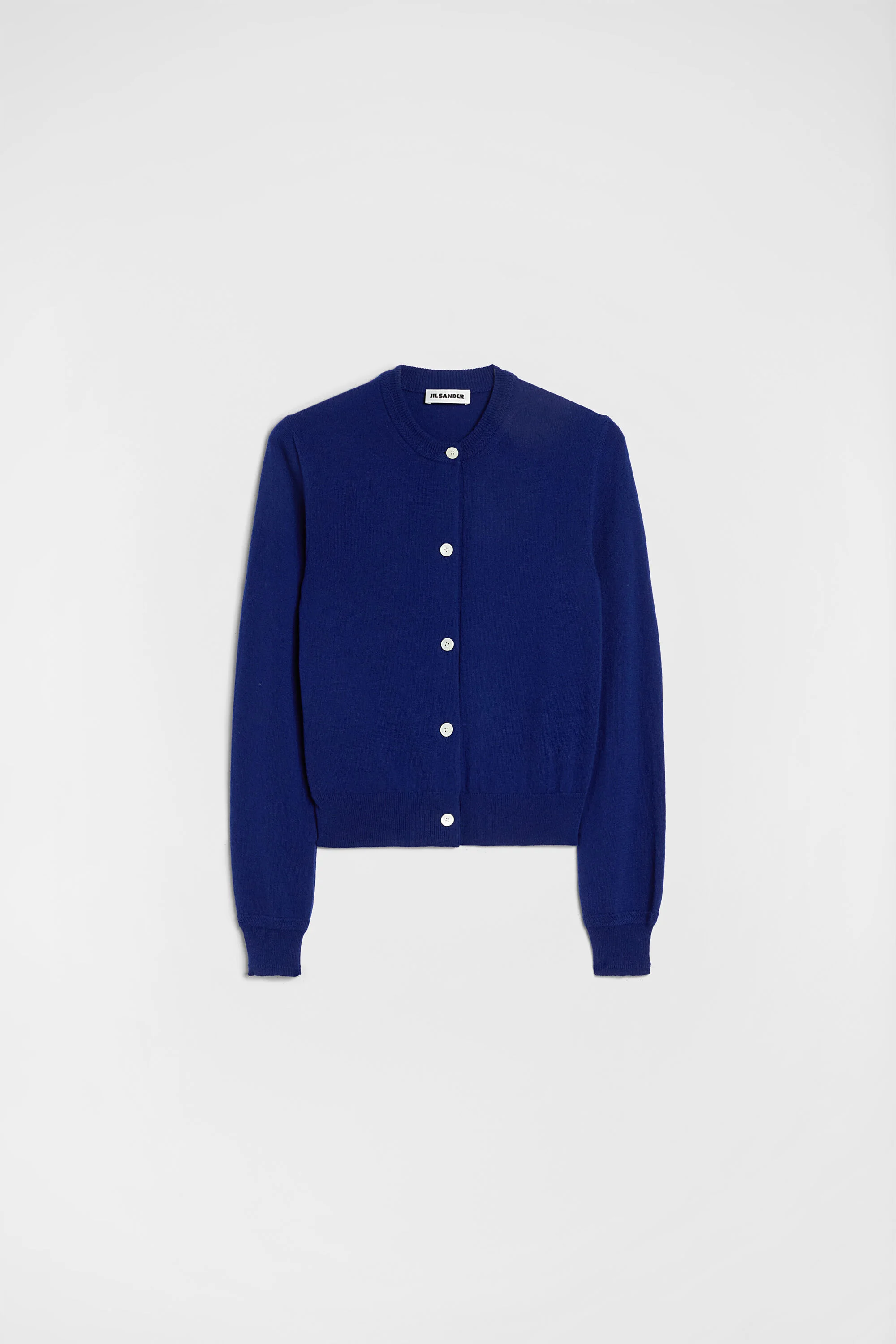 Lightweight Wool Crew-Neck Cardigan - 1