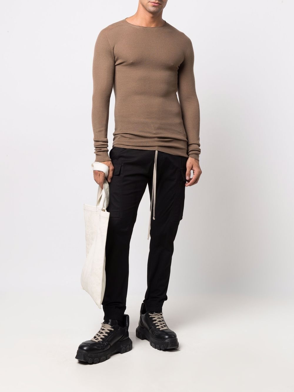 crew neck virgin wool sweater - 2